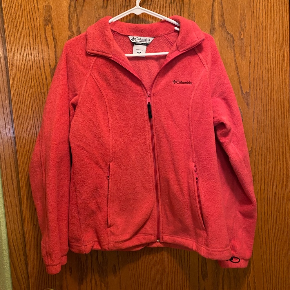Dark Pink Columbia Fleece Jacket